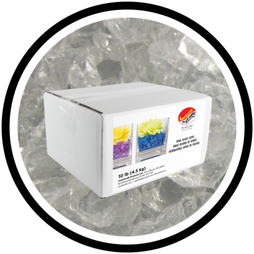 Colored ICE - Clear - 10 lb (4.54 kg) Box